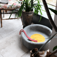 pure wool pet bed from soulnature made with British wool in the UK