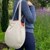organic cotton round carry bag for soul nature cushions